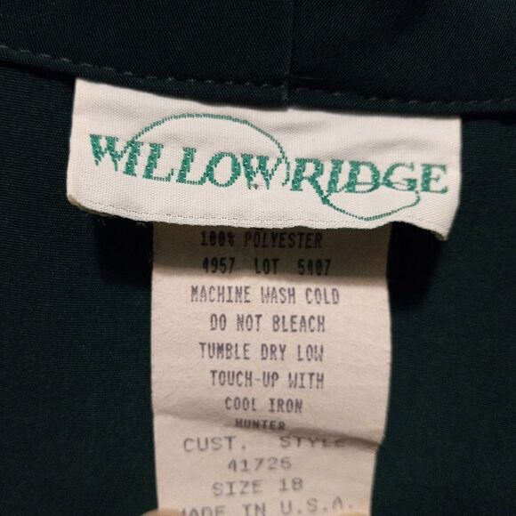 Willow Ridge Long Sleeve Hunter Green Top - Picture 2 of 7
